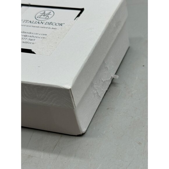 Handmade Italian Glass Square Plate Millefiori Tree Design My Italian Décor READ - Picture 12 of 12